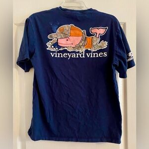 Vineyard Vines Boys Mossy Oak Tee - Navy Blue Medium